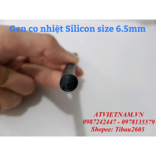 Ống Gen Co Nhiệt Có Keo Silicon Size 6.5mm ( Bó 5 mét)